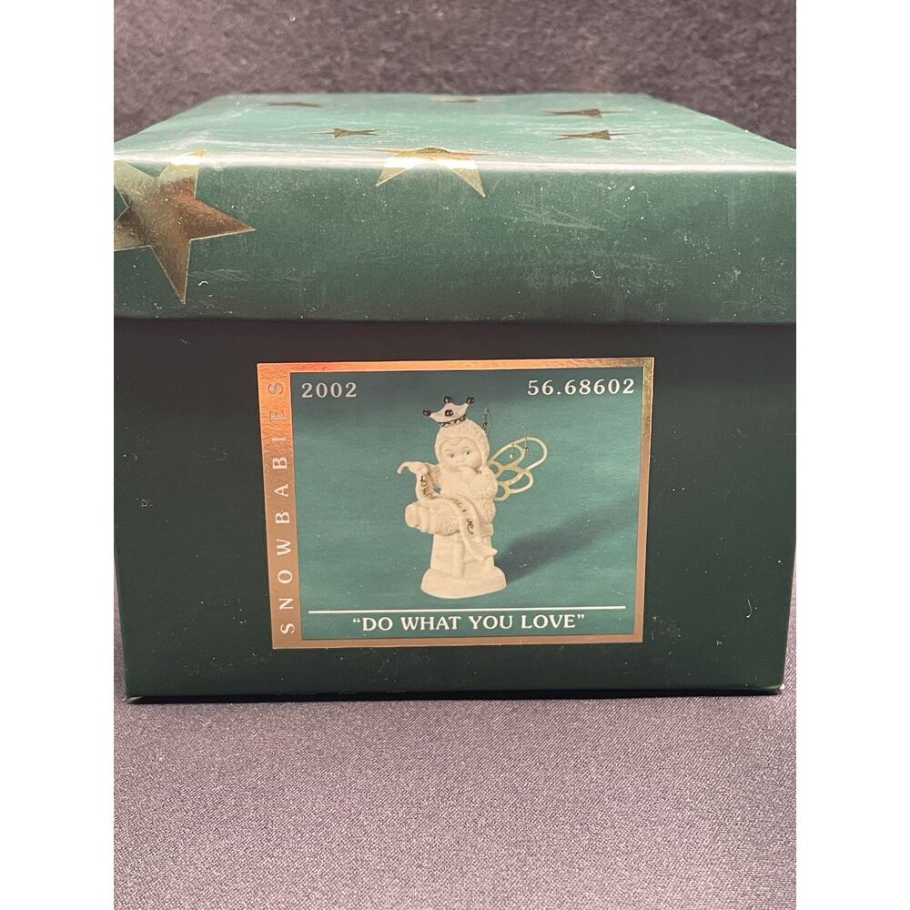 Vintage 1999 Dept 56 "Do What You Love" Ivory with 24k Gold Trim. Adorable!‎ - Picture 9 of 9